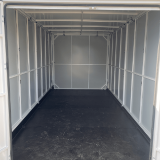 Interior of storage container